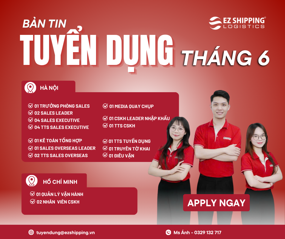Tuyển dụng EZSHIPPING T6 2026