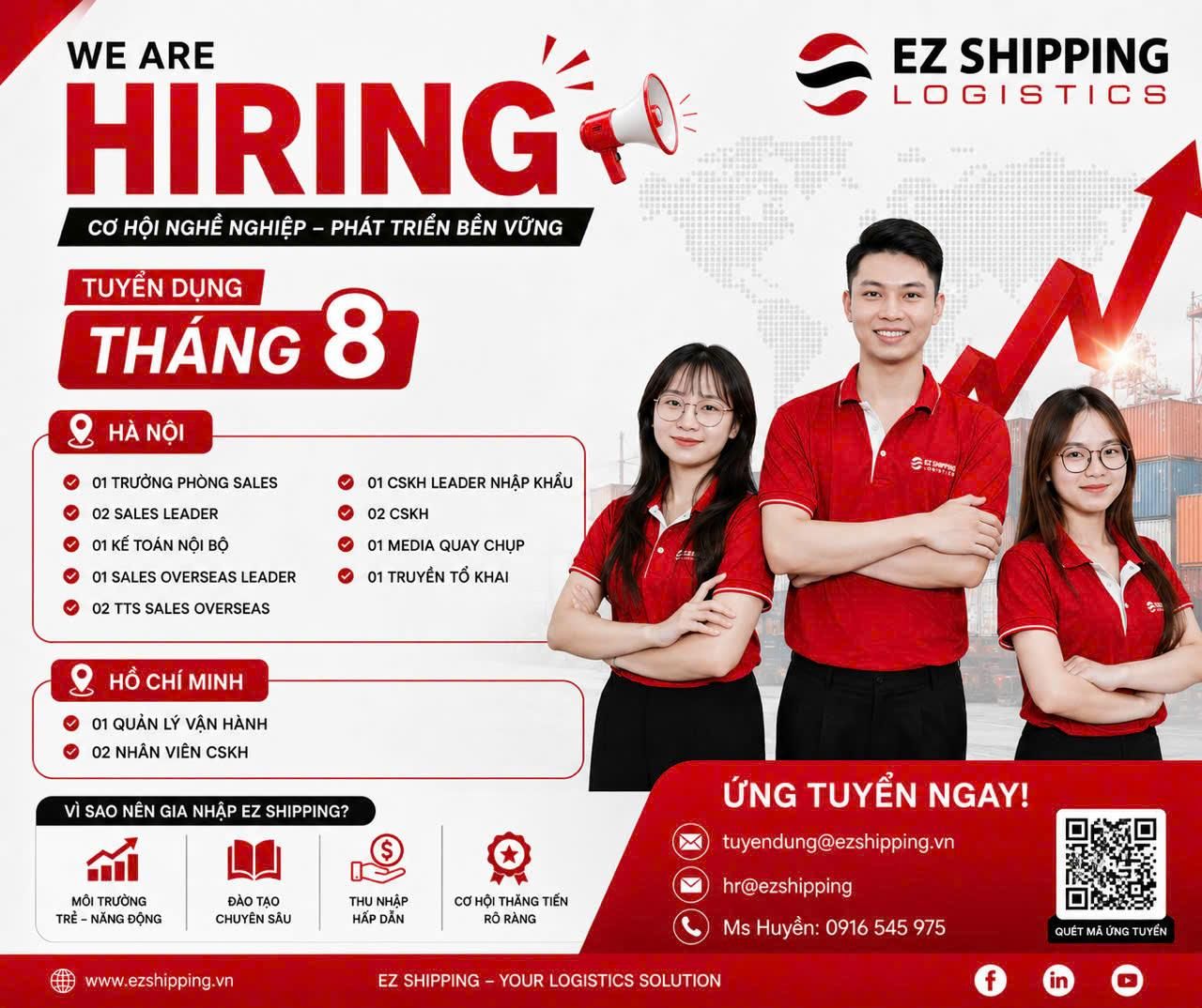 Tuyển dụng EZSHIPPING T8 2026