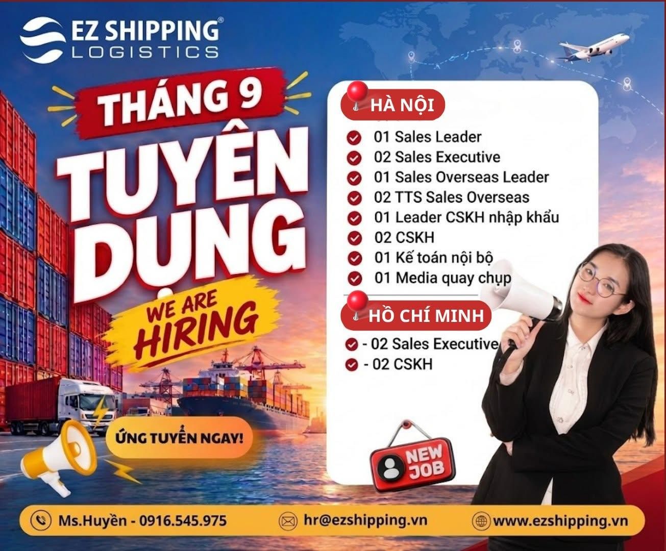 Tuyển dụng EZSHIPPING T9 2026