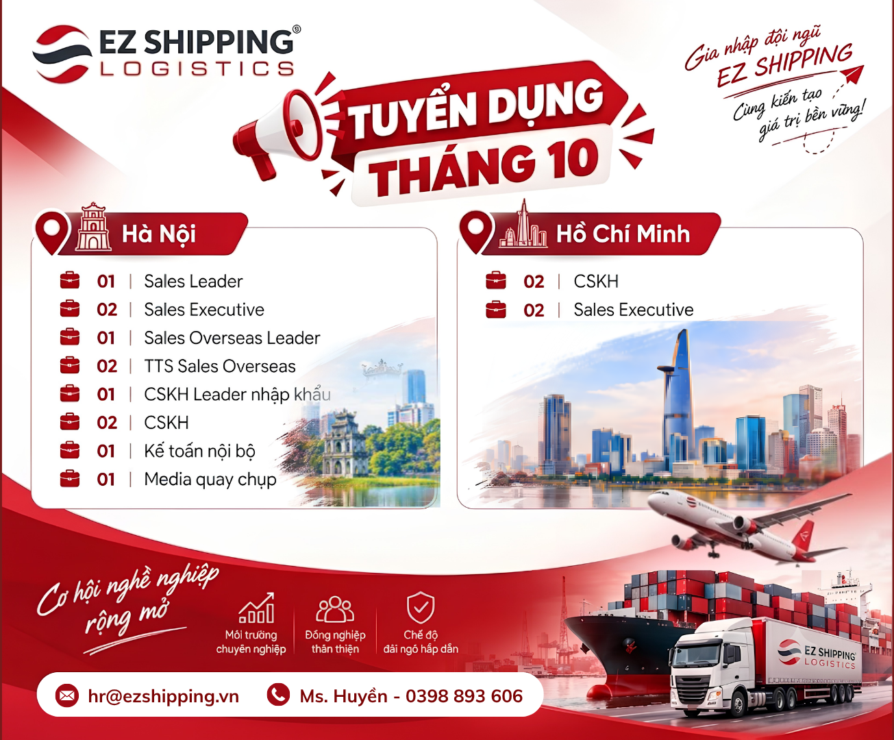 Tuyển dụng EZSHIPPING T10 2026